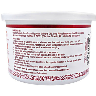 Waxness Rose Soft Wax / Case = 14 oz. - 397 grams per Can X 8 Cans