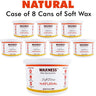 Waxness Smooth Amber Soft Wax No Sticky Formula / Case = 14 oz. - 397 grams per Can X 8 Cans