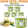 Waxness Strong Sugar Paste - Aloe Vera / Case = 1.65 lb. - 750 gram Container X 6 Containers