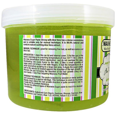 Waxness Strong Sugar Paste - Aloe Vera / Case = 1.65 lb. - 750 gram Container X 6 Containers