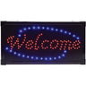 "Welcome" LED Sign / 10"H x 19"W x 3/4"D by Fantasea