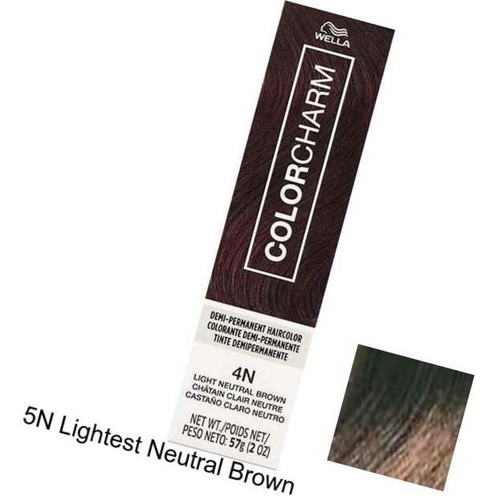 5n Color Code Wella Color Charm Demi-Permanent Haircolor - 5N Lightest Neutral Brown ...