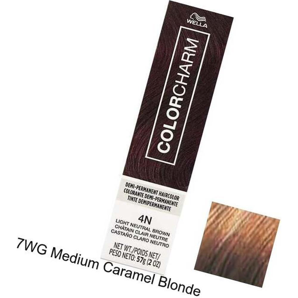 Wella Color Charm Demi-Permanent Haircolor - 7WG Medium Caramel Blonde ...