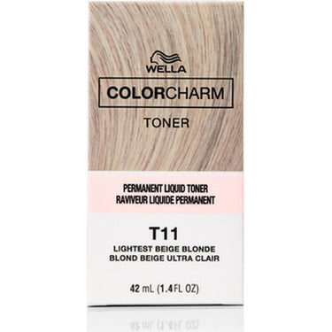 Wella Color Charm Liquid Toner - T-11 Lightest Beige Blonde / 1.4 oz.