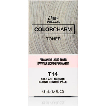 Wella Color Charm Liquid Toner - T-14 Pale Ash Blonde / 1.4 oz.