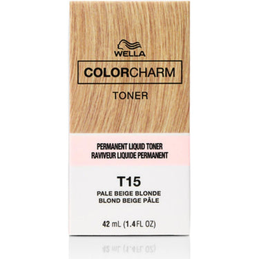 Wella Color Charm Liquid Toner - T-15 Pale Beige Blonde / 1.4 oz.