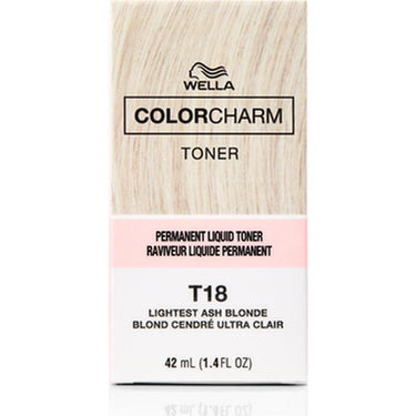 Wella Color Charm Liquid Toner - T-18 Lightest Ash Blonde / 1.4 oz.