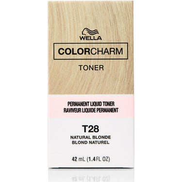 Wella Color Charm Liquid Toner - T-28 Natural Blonde / 1.4 oz.
