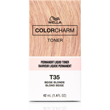 Wella Color Charm Liquid Toner - T-35 Beige Blonde / 1.4 oz.