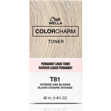 Wella Color Charm Liquid Toner - T81 Intense Ash Blonde / 1.4 oz.