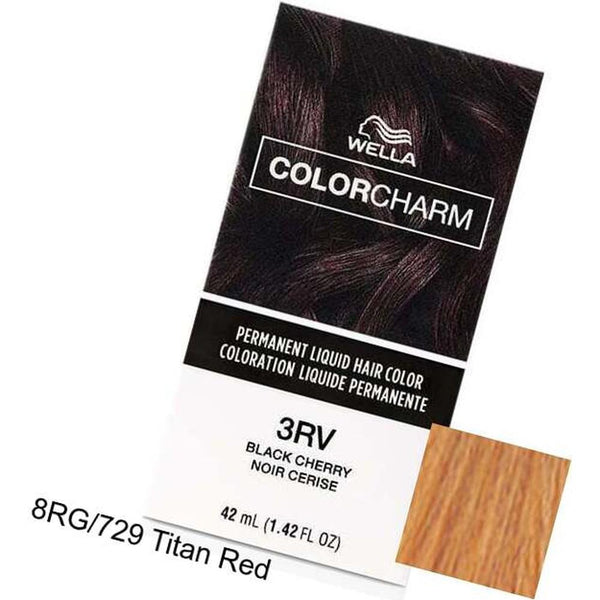 Wella Color Charm Permanent Liquid Haircolor - 8RG/729 Titan Red