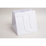 White Kraft Eurototes with Rope Handles - 10"W x 10"D x 10"H / 1 Case (100 per Case)