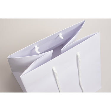 White Kraft Eurototes with Rope Handles - 10"W x 10"D x 10"H / 1 Case (100 per Case)