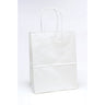 White Solid Gift Bag 7.75"x3.75"x9.75"