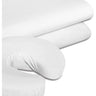 White Terry Fitted Headrest Cover