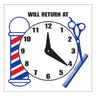Will Return At Sign with Clock by Scalpmaster
