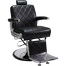 William Heavy Duty Barber Chair / Black with Chrome Accents by Hans Equipment