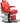 William Heavy Duty Barber Chair / Red with Chrome Accents by Hans Equipment