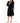 Woman's Super Soft Lightweight Plush Shawl Robe | Short Length | Material: 100% Polyester Warm Fleece | Color: Black | Available Sizes: S, M, L, XL, XXL by SUMMA