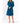 Woman's Super Soft Lightweight Plush Shawl Robe | Short Length | Material: 100% Polyester Warm Fleece | Color: Harbor Blue | Available Sizes: S, M, L, XL, XXL by SUMMA