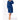 Woman's Super Soft Lightweight Plush Shawl Robe | Short Length | Material: 100% Polyester Warm Fleece | Color: Navy Blue | Available Sizes: S, M, L, XL, XXL by SUMMA