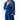 Woman's Super Soft Lightweight Plush Shawl Robe | Short Length | Material: 100% Polyester Warm Fleece | Color: Navy Blue | Available Sizes: S, M, L, XL, XXL by SUMMA
