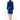 Woman's Super Soft Lightweight Plush Shawl Robe | Short Length | Material: 100% Polyester Warm Fleece | Color: Navy Blue | Available Sizes: S, M, L, XL, XXL by SUMMA