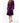 Woman's Super Soft Lightweight Plush Shawl Robe | Short Length | Material: 100% Polyester Warm Fleece | Color: Purple | Available Sizes: S, M, L, XL, XXL by SUMMA
