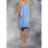 Woman's Waffle Spa Wrap - Bath Wrap | Color: Serenity Blue | Material: 65% Natural Cotton 35% Polyester | Available Sizes: Small/Medium, Large, XXL by SUMMA