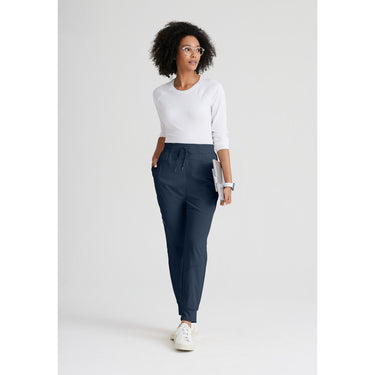 Women's Boost Jogger Scrub Pant - Barco One Collection / Color - Steel / Fit - Regular / Sizes - XS, S, M, L, XL, 2XL, 3XL by Barco Uniforms