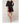 Women's Satin Kimono Short Robe | Color: Black | Material: 95% Polyester 5% Spandex | Available Sizes: Small/Medium, Large, XX-Large by SUMMA