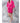 Women's Satin Kimono Short Robe | Color: Fuchsia | Material: 95% Polyester 5% Spandex | Available Sizes: Small/Medium, Large, XX-Large by SUMMA