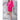 Women's Satin Kimono Short Robe | Color: Fuchsia | Material: 95% Polyester 5% Spandex | Available Sizes: Small/Medium, Large, XX-Large by SUMMA