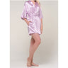 Women's Satin Kimono Short Robe | Color: Lavender | Material: 95% Polyester 5% Spandex | Available Sizes: Small/Medium, Large, XX-Large by SUMMA
