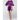 Women's Satin Kimono Short Robe | Color: Purple | Material: 95% Polyester 5% Spandex | Available Sizes: Small/Medium, Large, XX-Large by SUMMA