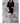 Women's Square Pattern Waffle Kimono Robe - Short Length | Color: Black | Material: 65% Natural Cotton 35% Polyester | Available Sizes: Small/Medium, Large, XX-Large by SUMMA