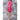 Women's Square Pattern Waffle Kimono Robe - Short Length | Color: Fuchsia | Material: 65% Natural Cotton 35% Polyester | Available Sizes: Small/Medium, Large, XX-Large by SUMMA