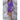 Women's Square Pattern Waffle Kimono Robe - Short Length | Color: Purple | Material: 65% Natural Cotton 35% Polyester | Available Sizes: Small/Medium, Large, XX-Large by SUMMA