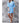 Women's Square Pattern Waffle Kimono Robe - Short Length | Color: Serenity Blue | Material: 65% Natural Cotton 35% Polyester | Available Sizes: Small/Medium, Large, XX-Large by SUMMA