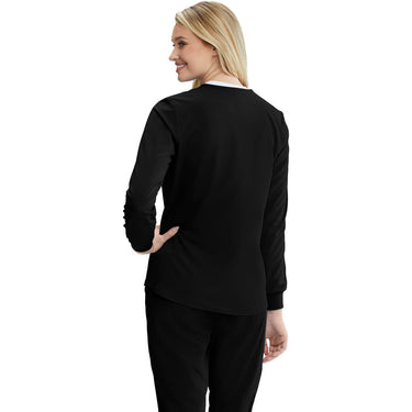 Women's Stability Warmup Scrub Jacket - Skechers Collection / Color - Black / Fit - Regular / Sizes - XS, S, M, L, XL, 2XL, 3XL by Barco Uniforms