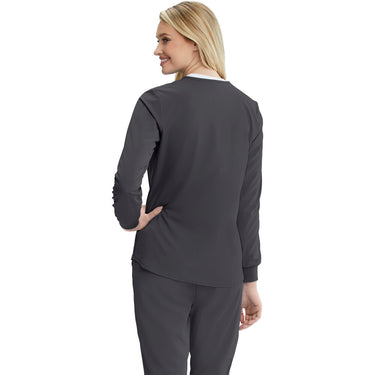 Women's Stability Warmup Scrub Jacket - Skechers Collection / Color - Pewter / Fit - Regular / Sizes - XS, S, M, L, XL, 2XL, 3XL by Barco Uniforms