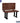 Wood ADA Locker Bench with back support - 42-inch Wide by Salsbury – Dark Finish by Salsbury