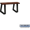 Wood Locker Bench - 36-inch - 9.5-inch Deep - Free Standing by Salsbury – Dark Finish – Free-Standing by Salsbury