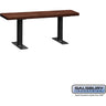 Wood Locker Bench - 48-inch - 9.5-inch Deep by Salsbury – Dark Finish – Bolt Mounted by Salsbury