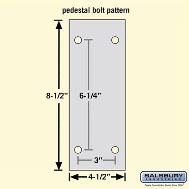 Wood Locker Bench - 60-inch - 9.5-inch Deep by Salsbury – Dark Finish – Bolt Mounted by Salsbury (view 2)