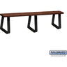 Wood Locker Bench - 84-inch - 9.5-inch Deep - Free Standing by Salsbury – Dark Finish – Free-Standing by Salsbury