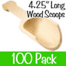 Wood Scoopers - 4.25" Long x 1.25" Wide / Case of 100 by Xen Stix