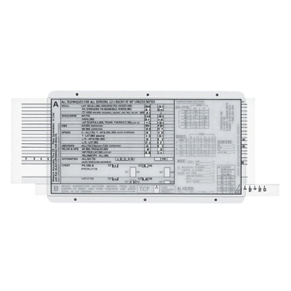 X-Ray Technique Calculator Slide Rule – Pure Spa Direct