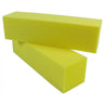 Yellow Manicure/Pedicure Block - 220 Grit / 500 Mega Case by DHS Products