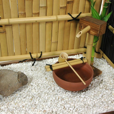 Zen Bamboo Maini Rock Garden / 19.5"W x 14"D x 18"H by East-West Furnishings